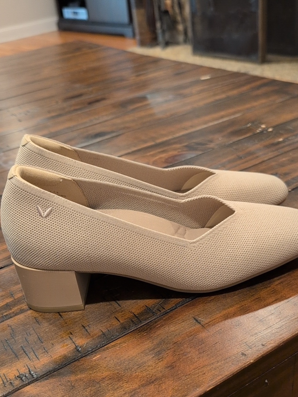 Vivaia Megan Square Toe Chunky Heel Stess Free 38 7-7.5 - Picture 7 of 13